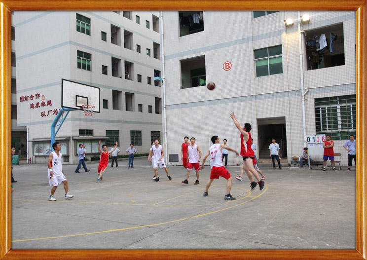 金铸公司篮球友谊争霸赛现场